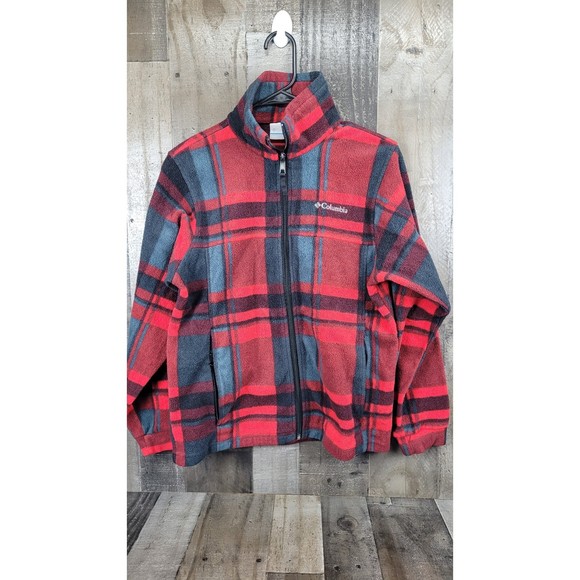 Columbia Kid wear Fall Full Zip Fleece Jacket Size 14/16 - Picture 2 of 5